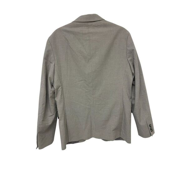 Zara Men Suit Jacket Blazer EU 48 US 38 Stone Gray wool double vest 5337/252 NWT - Picture 3 of 14